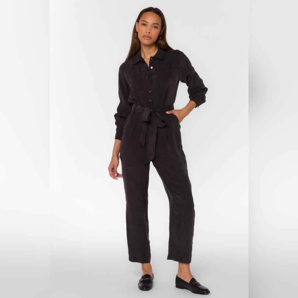 Velvet Heart Black Utility Jumpsuit